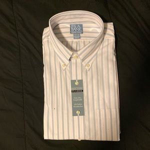 Jos. A. Bank Vertical Striped Dress Shirt